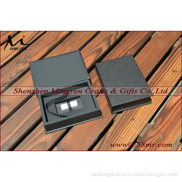 4x6 wedding leather photo storage gift box with USB box